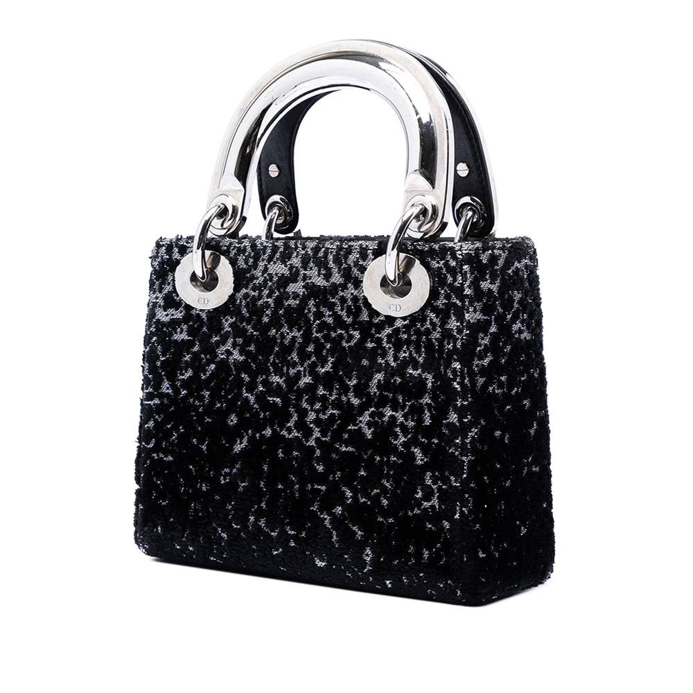 Pre-Loved Dior Mini Fabric Lame Lady Dior - Picture 2 of 7